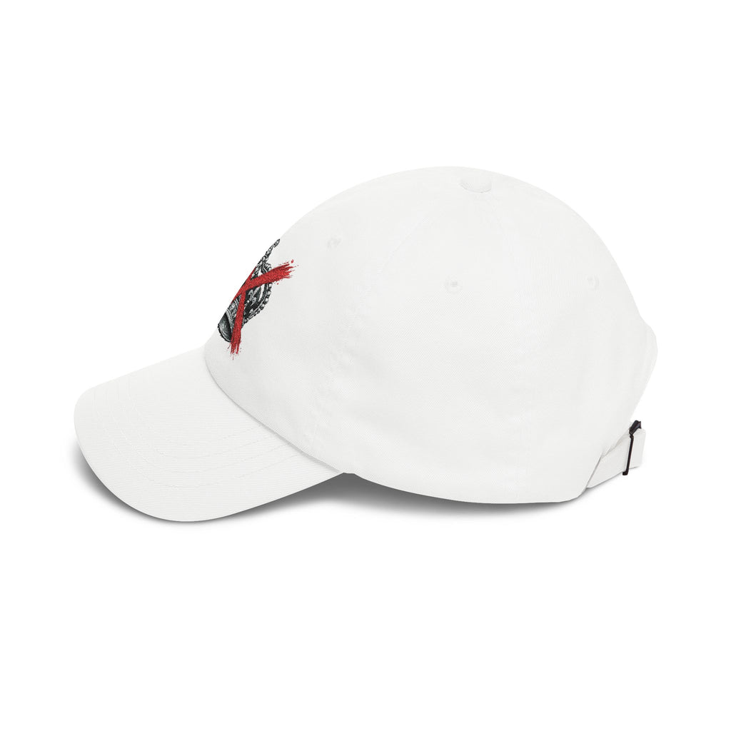 Dad Cap – Crown with Red X Embroidered Baseball Hat