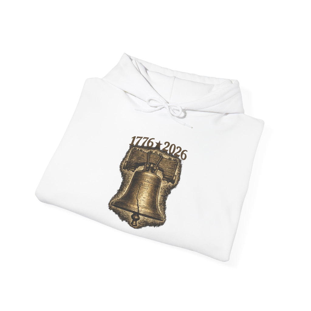 Liberty Bell Hoodie — 1776–2026 Graphic Hooded Sweatshirt