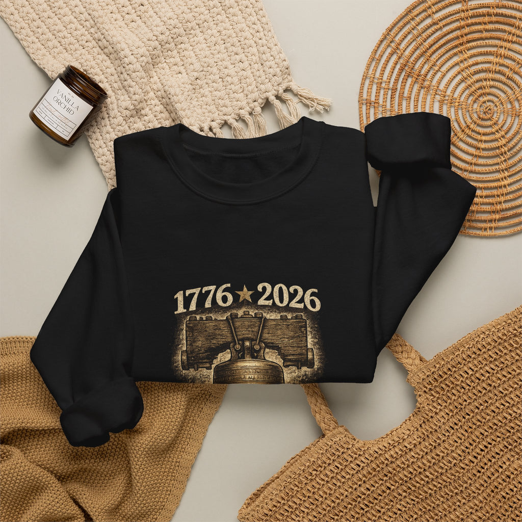 Liberty Bell 1776–2026 Crewneck Sweatshirt — Patriotic Independence Day Pullover