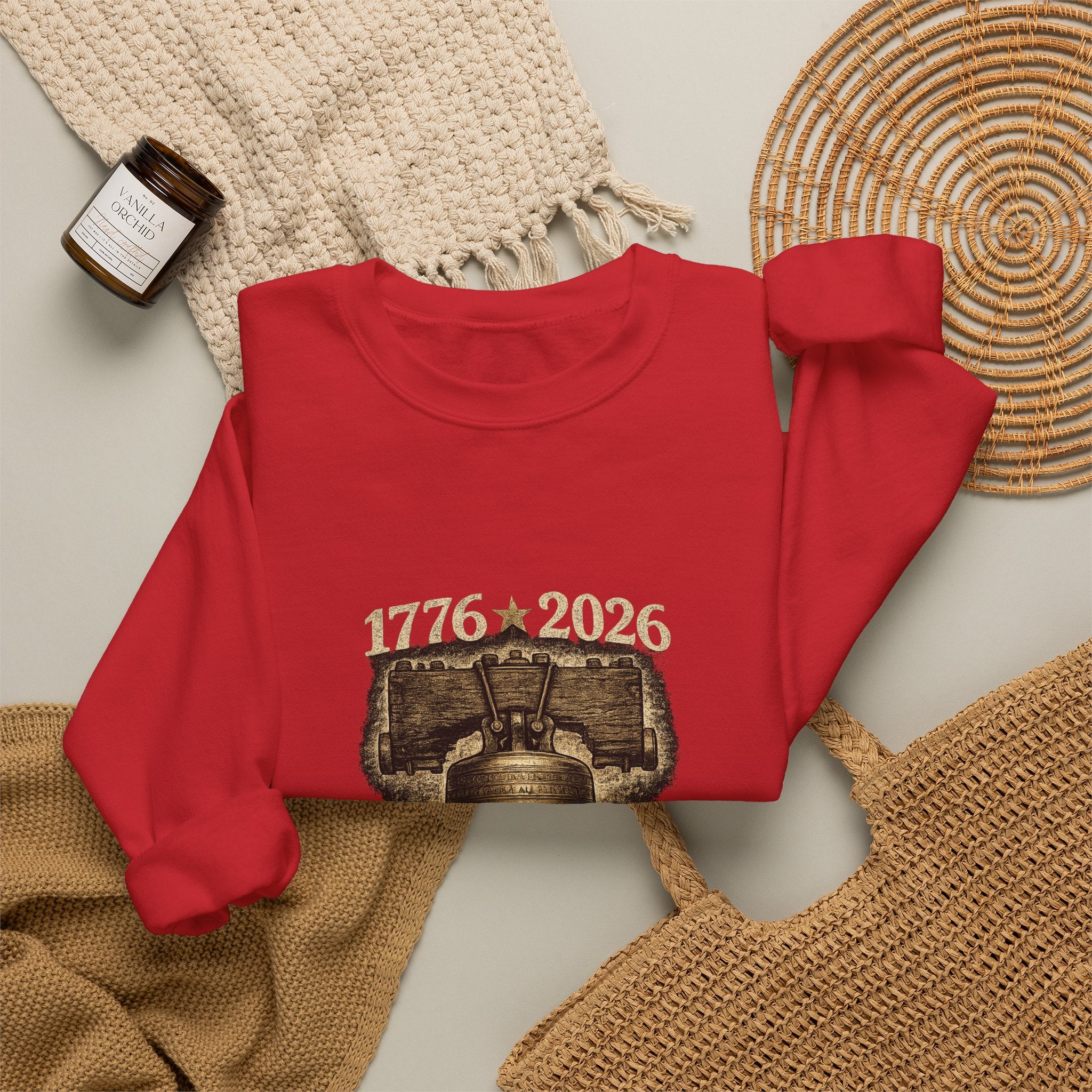 Liberty Bell 1776–2026 Crewneck Sweatshirt — Patriotic Independence Day Pullover
