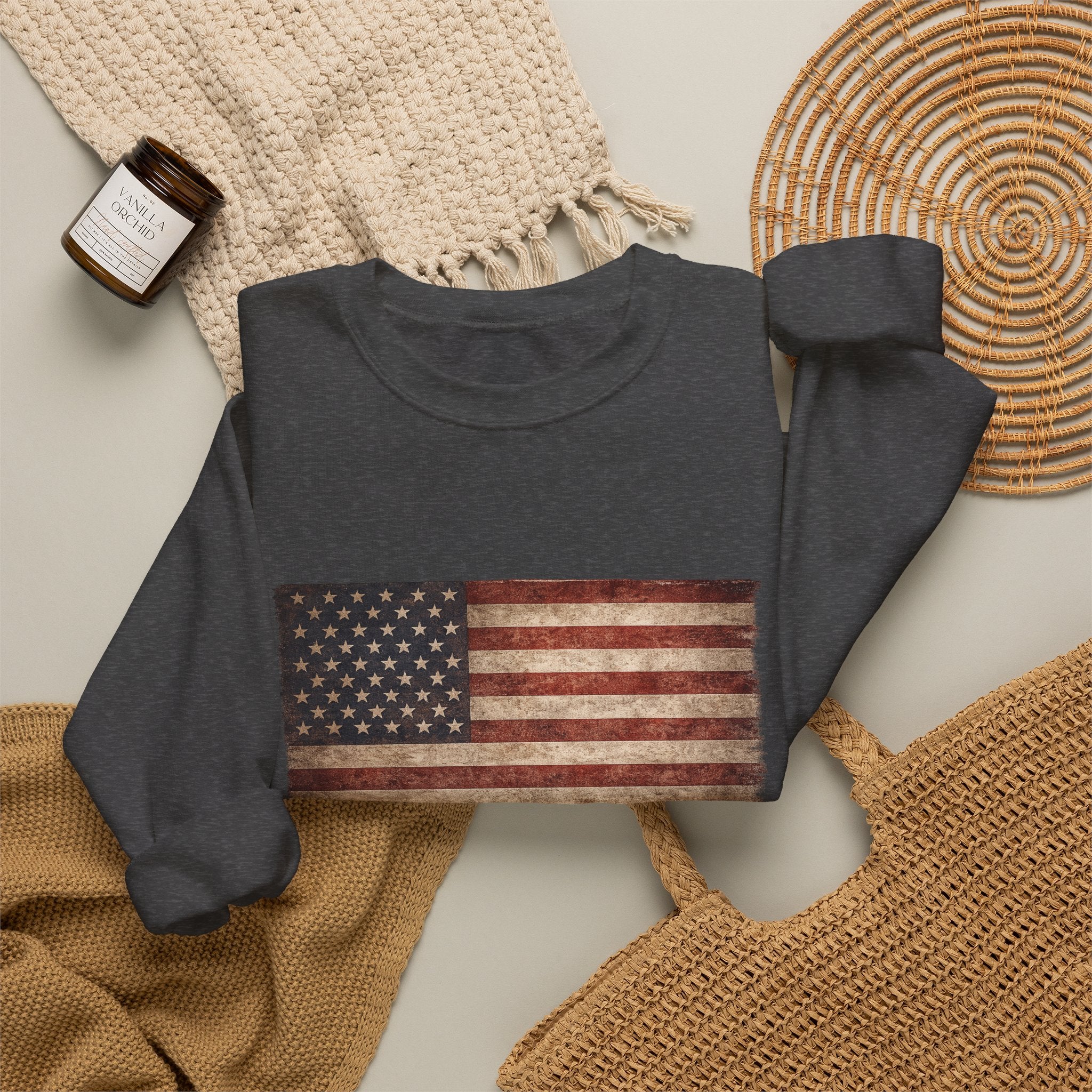 Vintage American Flag Sweatshirt