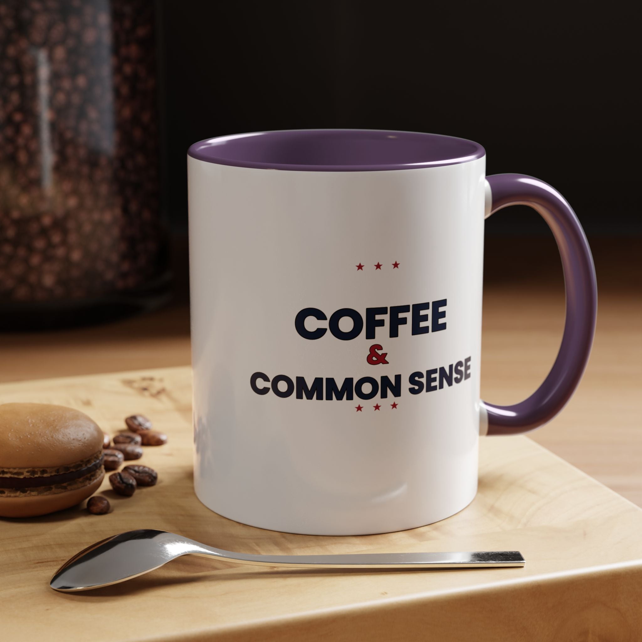 Coffee & Common Sense Accent Mug
