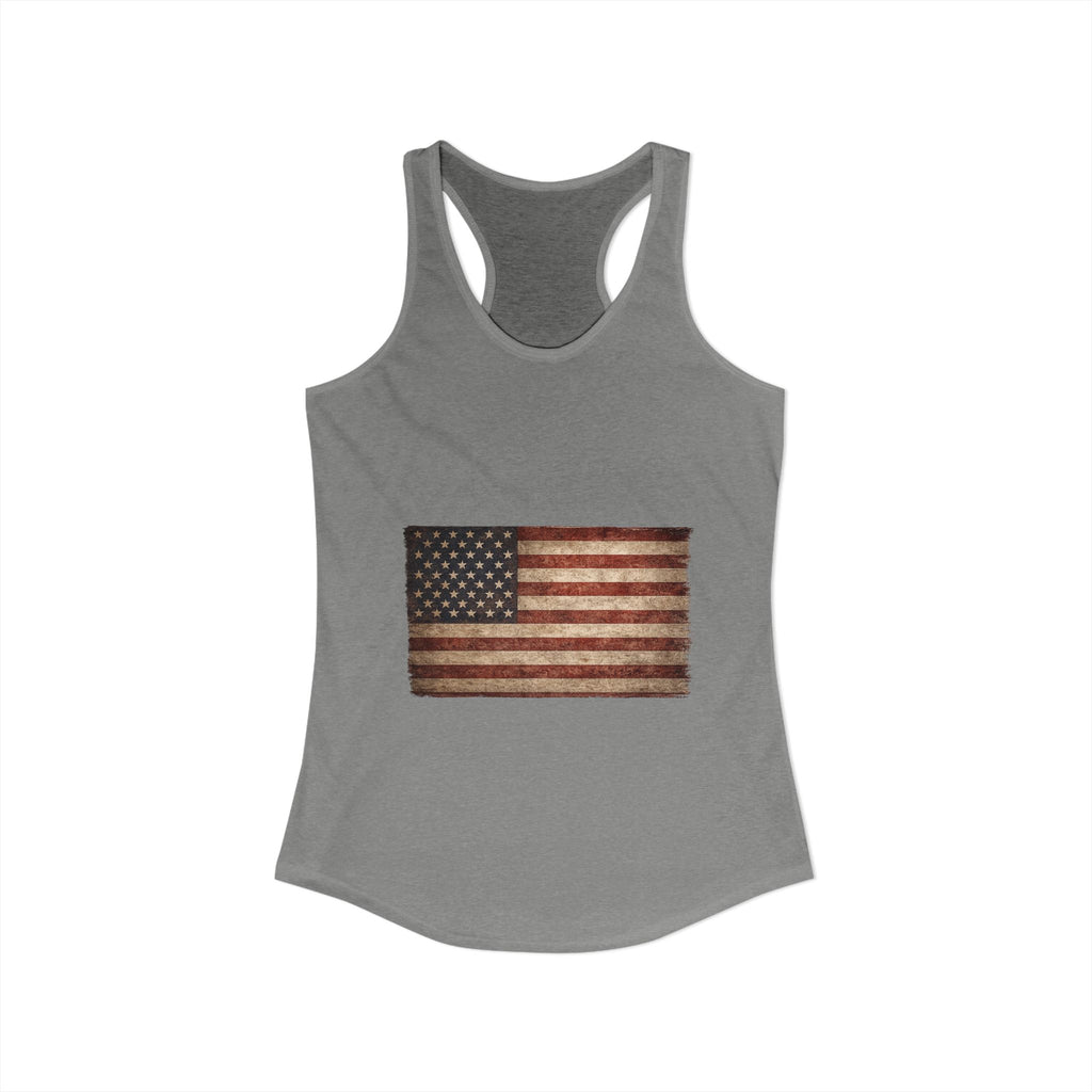 Vintage American Flag Women's Racerback Tank