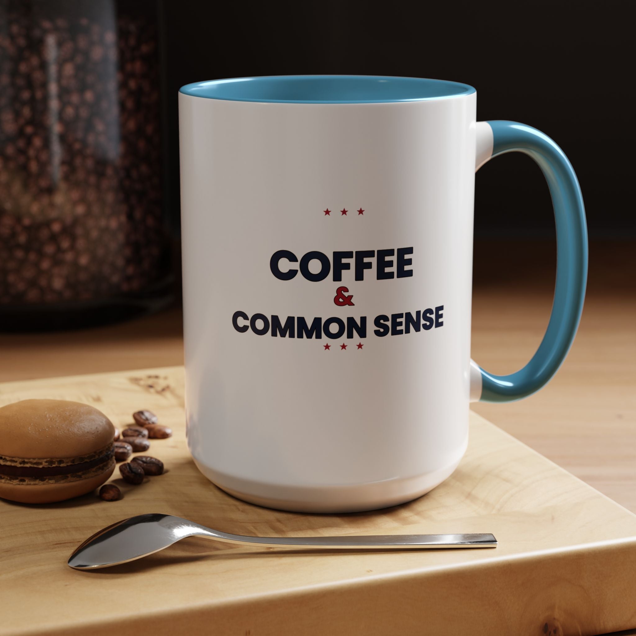 Coffee & Common Sense Accent Mug