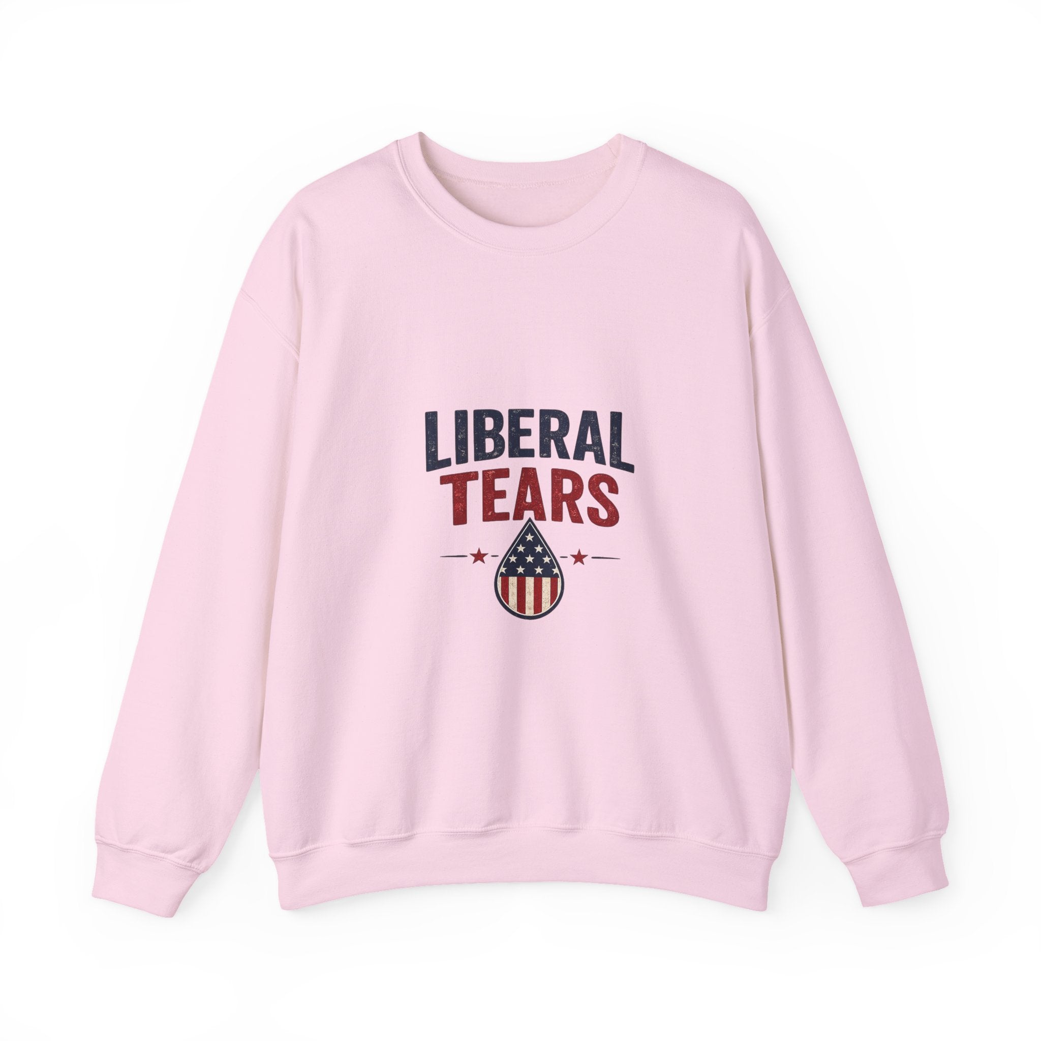Crewneck Sweatshirt — "Liberal Tears" Patriotic Graphic