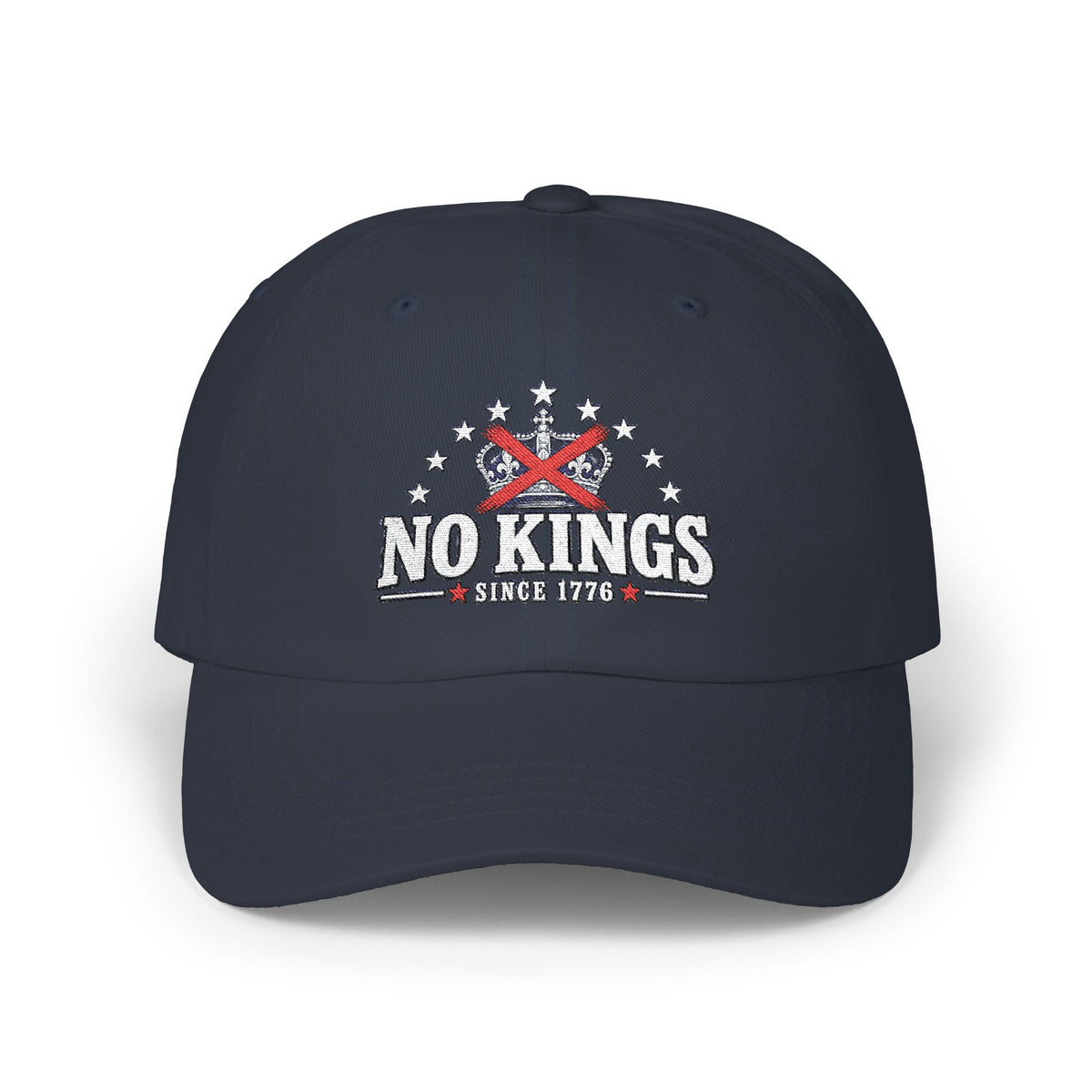 No Kings Dad Cap – Patriotic 'No Kings Since 1776' Embroidered Baseball Hat