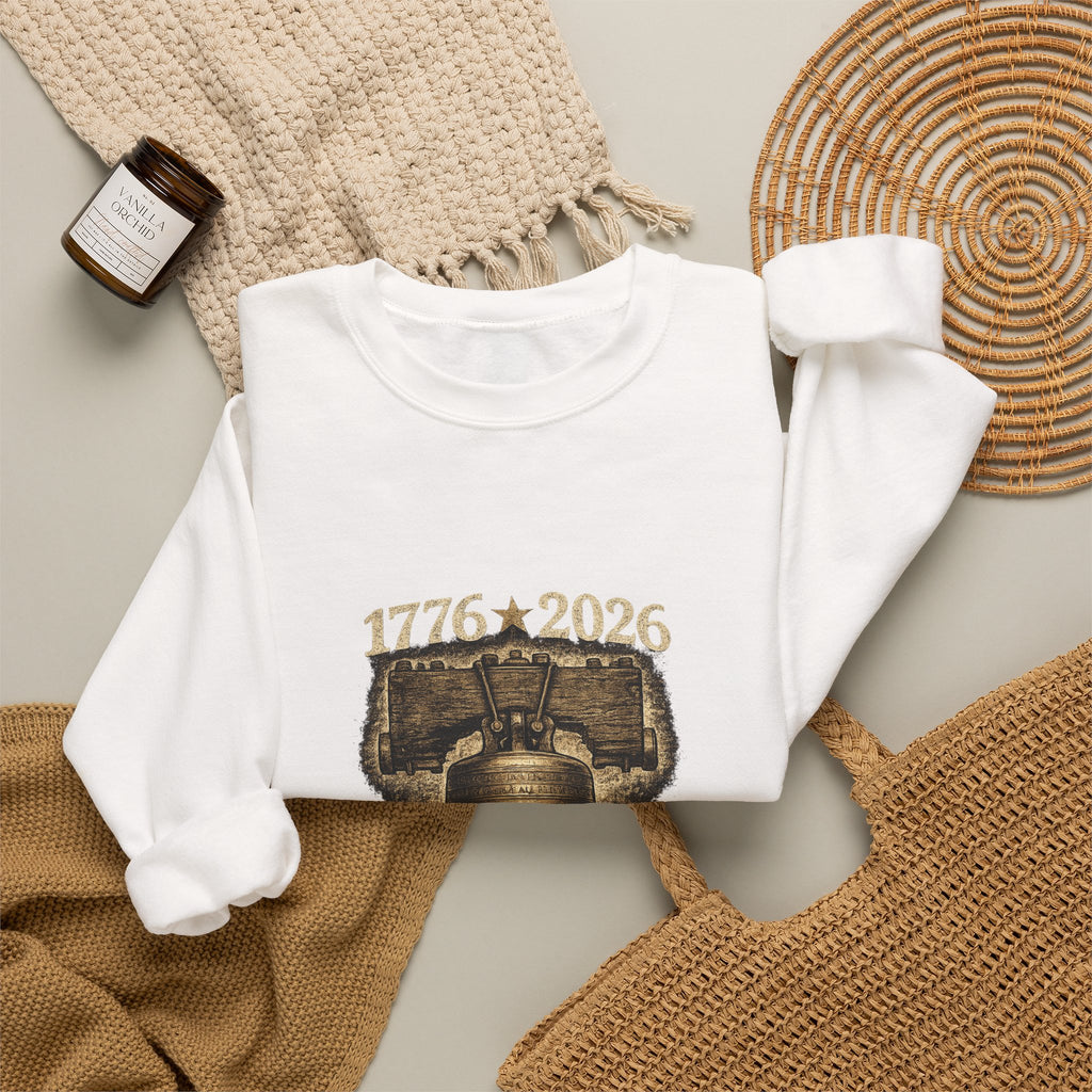 Liberty Bell 1776–2026 Crewneck Sweatshirt — Patriotic Independence Day Pullover