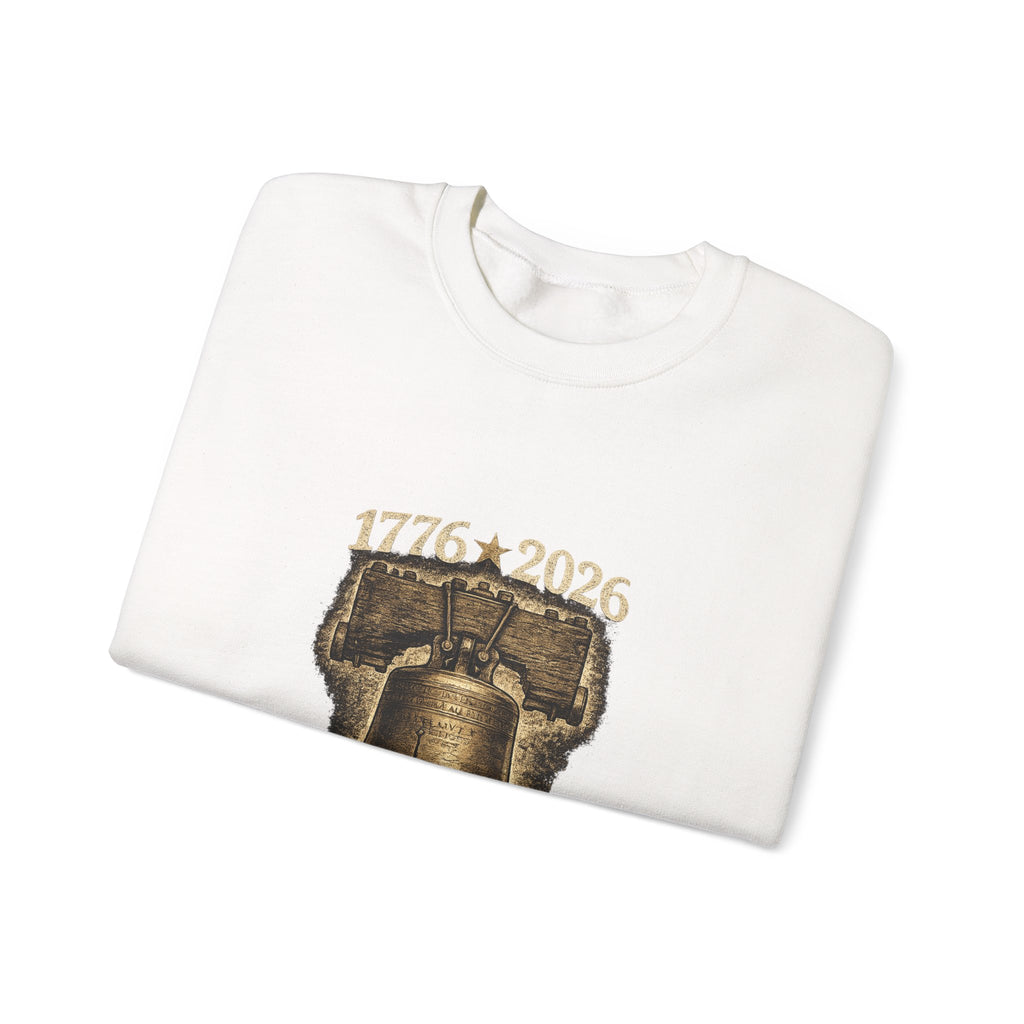 Liberty Bell 1776–2026 Crewneck Sweatshirt — Patriotic Independence Day Pullover
