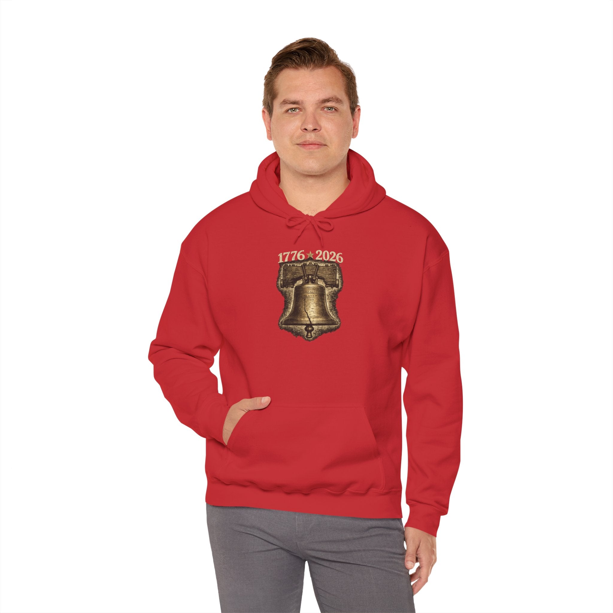 Liberty Bell Hoodie — 1776–2026 Graphic Hooded Sweatshirt