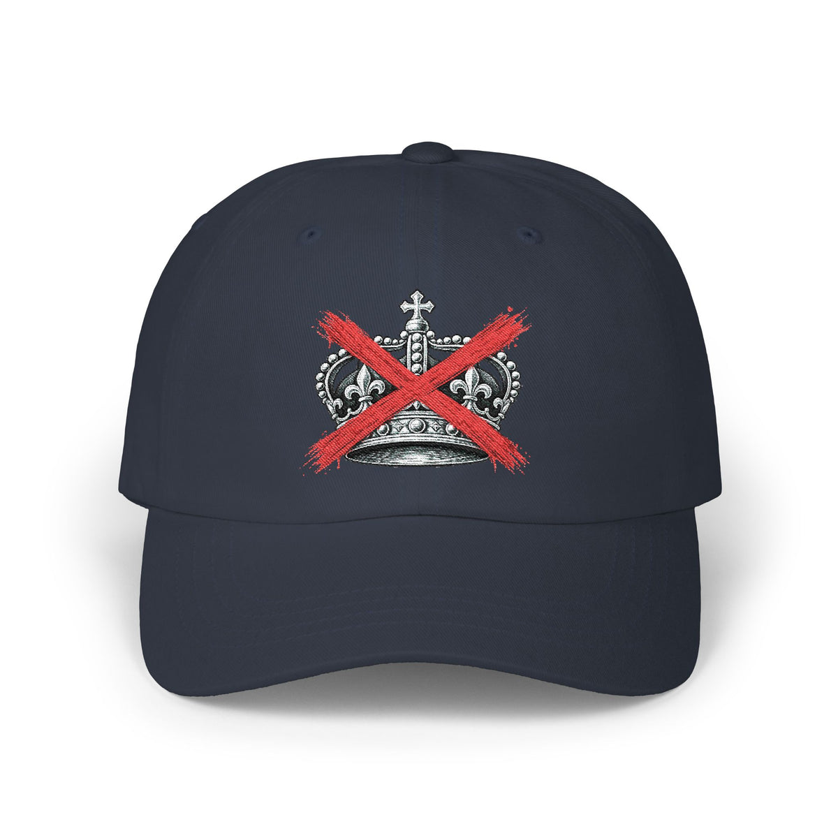 Dad Cap – Crown with Red X Embroidered Baseball Hat