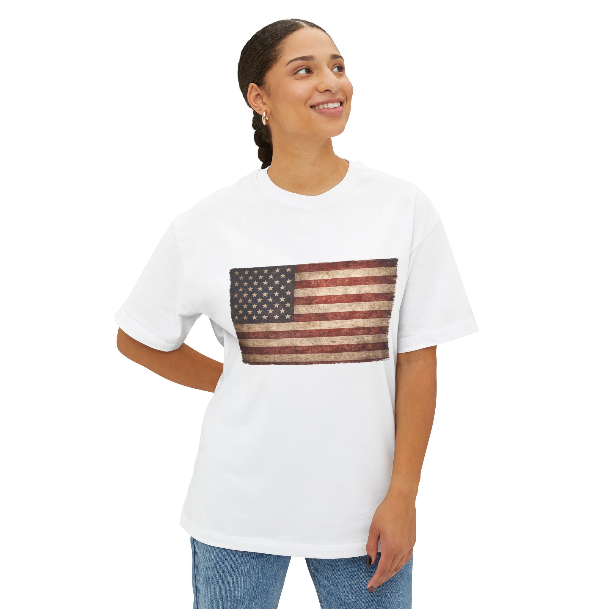 Vintage American Flag Tee - USA Patriotic T-Shirt