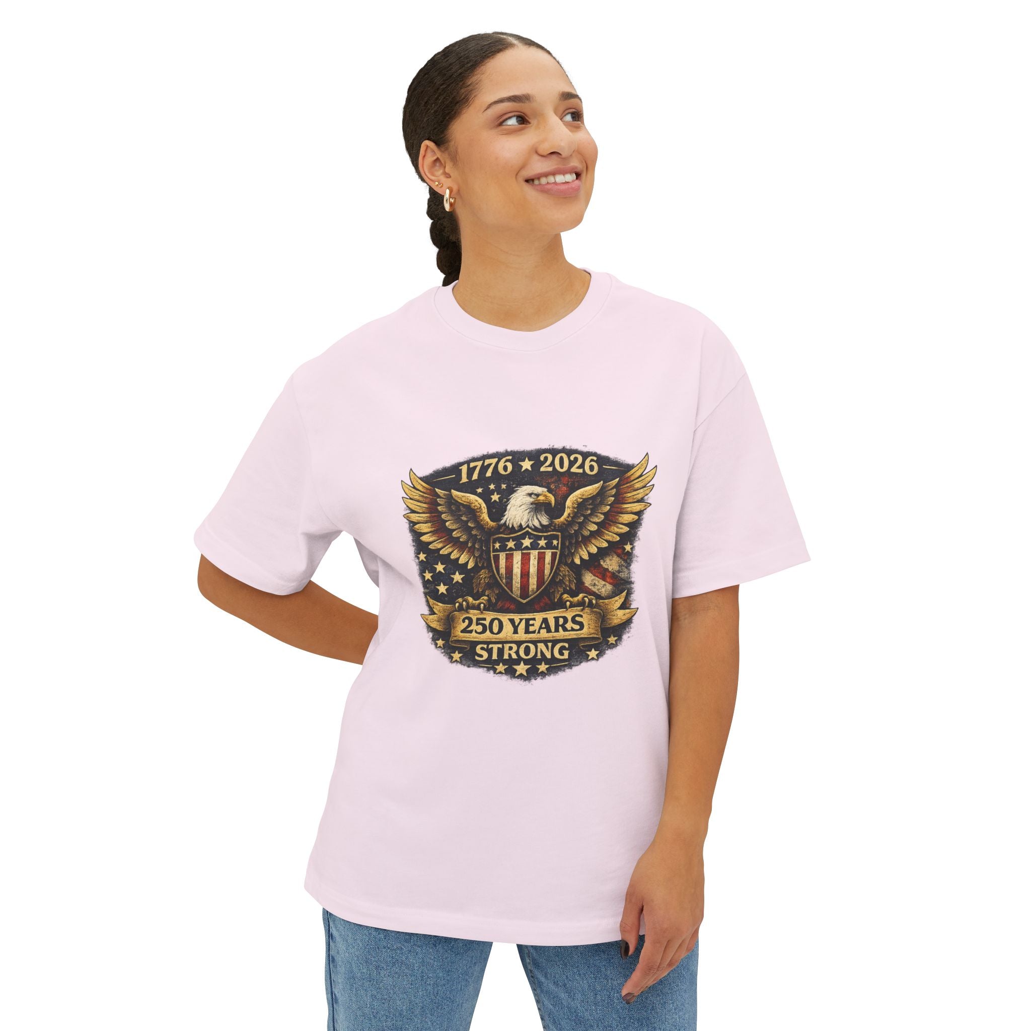 250 Years Strong Eagle Tee — 1776–2026 Patriotic T-Shirt