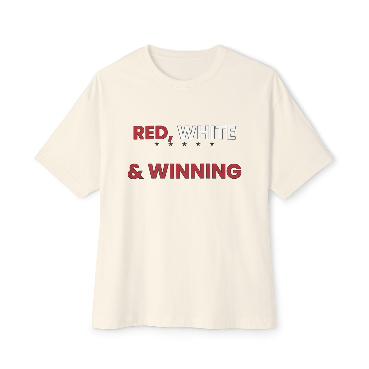 Red, White & Winning Tee — Patriotic Graphic T-Shirt