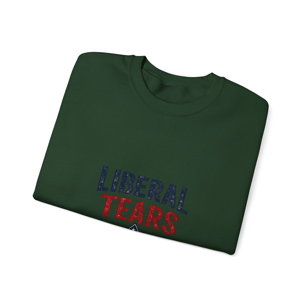 Crewneck Sweatshirt — "Liberal Tears" Patriotic Graphic