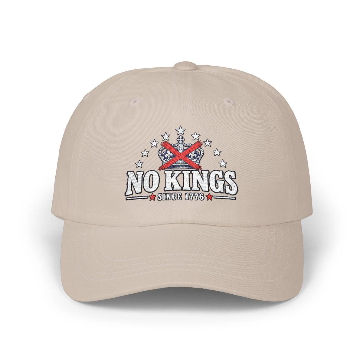 No Kings Dad Cap – Patriotic 'No Kings Since 1776' Embroidered Baseball Hat